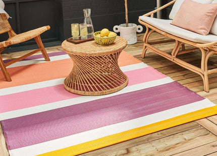 Rainbow Outdoor Rug Pink | 1030