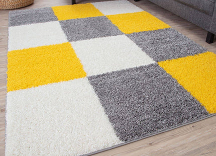 Myshaggy Geometric Yellow Rug