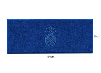 Embossed Pineapple Grey Spaghetti Door Mat