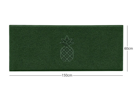 Embossed Pineapple Grey Spaghetti Door Mat