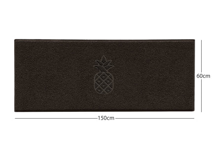 Embossed Pineapple Grey Spaghetti Door Mat
