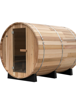 Fonteyn Barrel Sauna Red Cedar Panorama 1800–2400