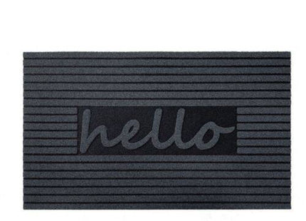 Eco-Friendly "Welcome/Hello" Door Mat - Grey