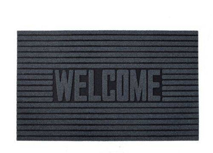 Eco-Friendly "Welcome/Hello" Door Mat - Grey