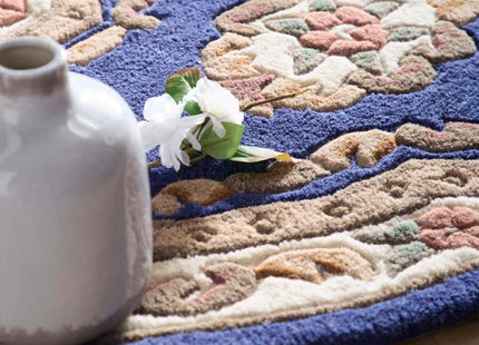 Shensi Navy Medallion Rug