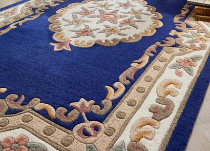 Shensi Navy Medallion Rug