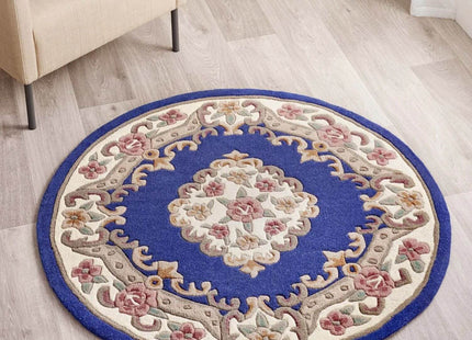 Shensi Navy Medallion Rug