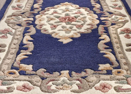 Shensi Navy Medallion Rug