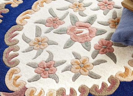 Shensi Navy Medallion Rug