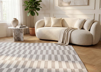 Loft Striped Grey Rug