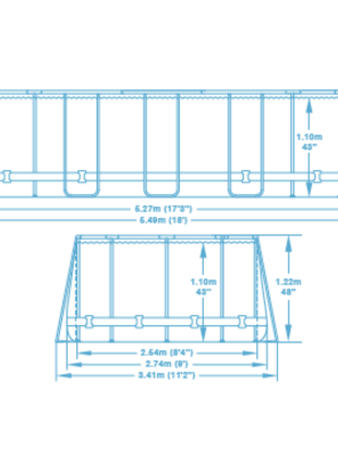 Bestway 18ft x 9ft x 48" Oval Steel Pro Max Above Ground Swimming Pool, Filter Pump & Accessories